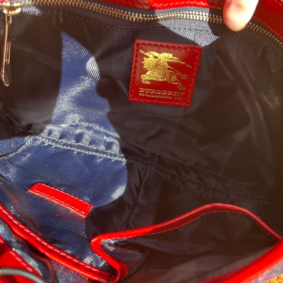 Burberry Quilted Denim Quilted Small Brook Hobo NWT - Picture 7 of 17